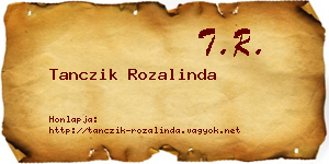 Tanczik Rozalinda névjegykártya